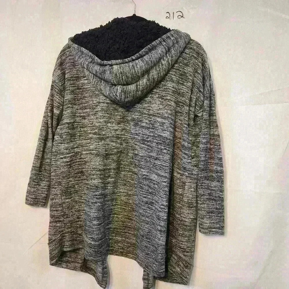 Poof New York zip up hooded jacket size S color gray - Picture 2 of 4